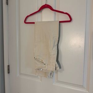 H&M Cream High Rise Pants